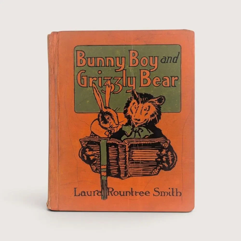 1922 Bunny Boy and Grizzly Bear Laura Rountree Smith Hardcover Book